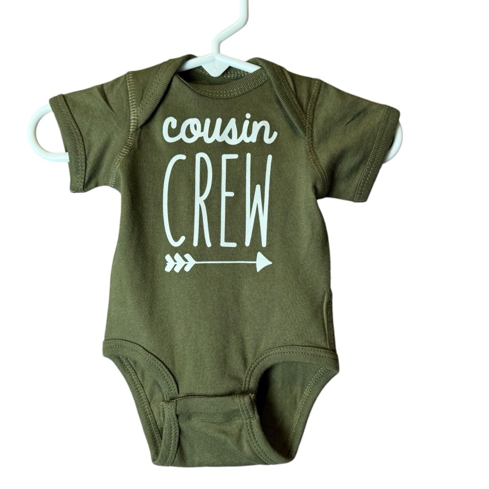 Olive Loves Apple Cousin Crew Arrow Green One Piece NB (Never Worn)
